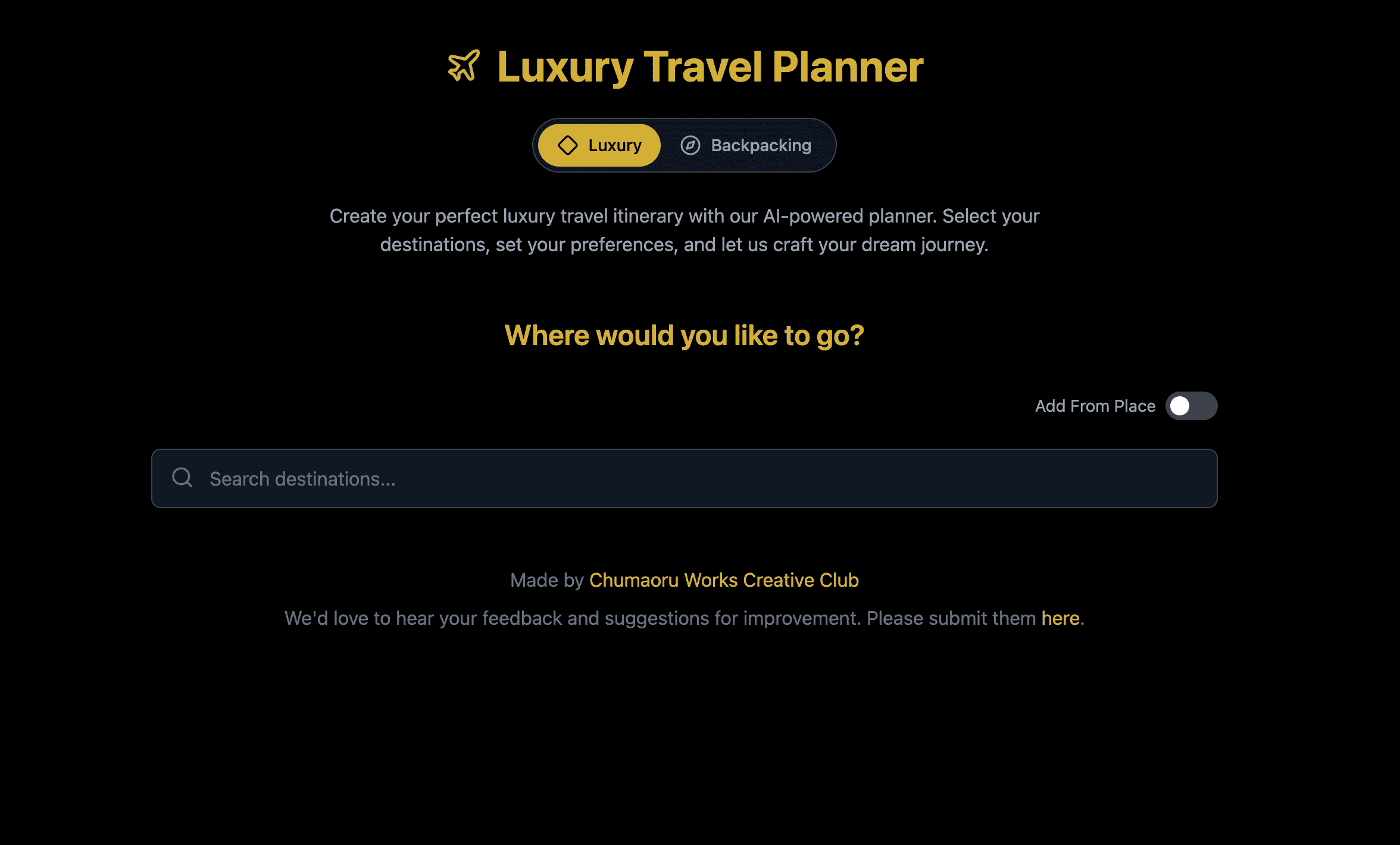 AI Trip Planner