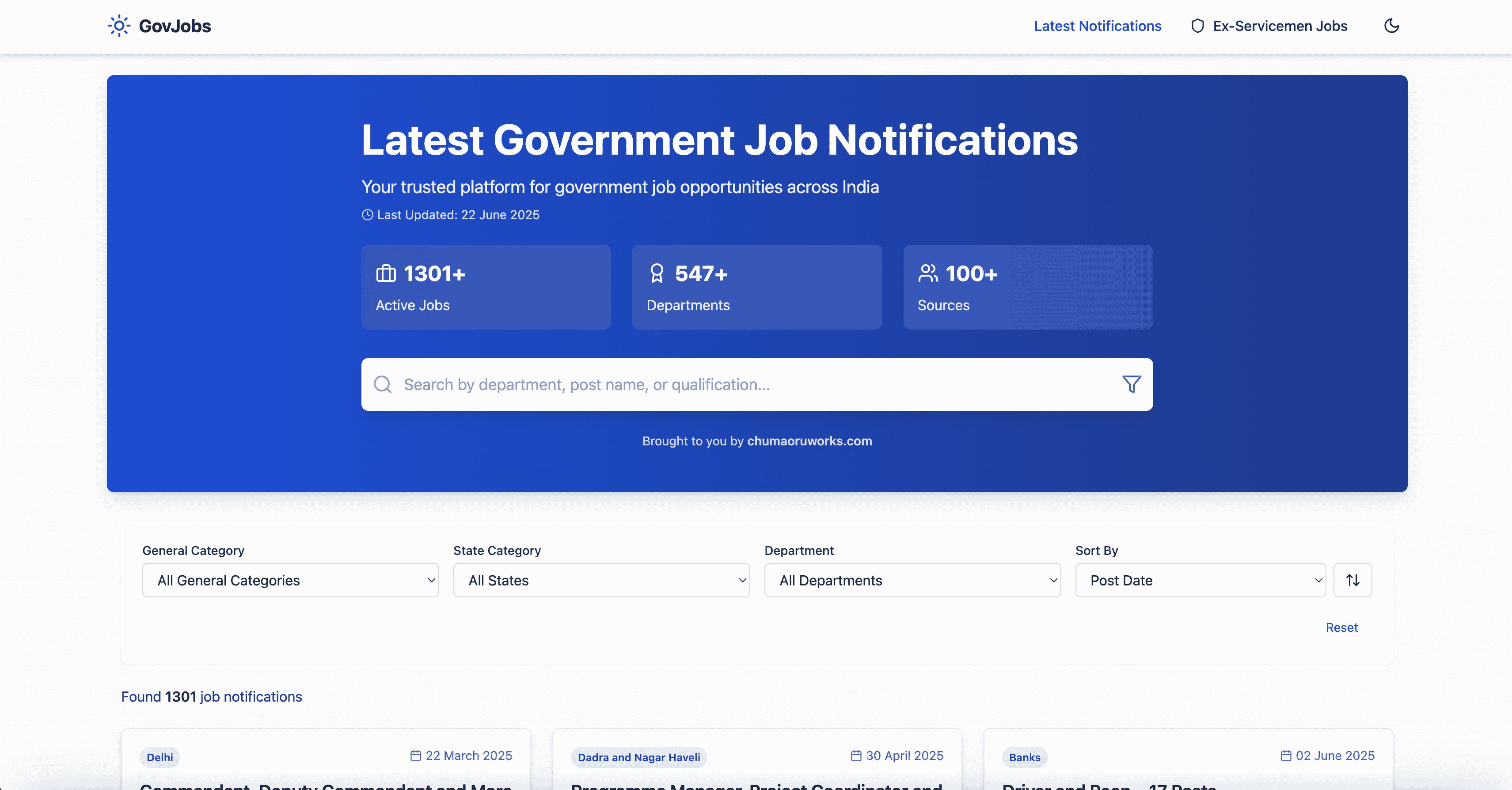 Government Jobs Portal