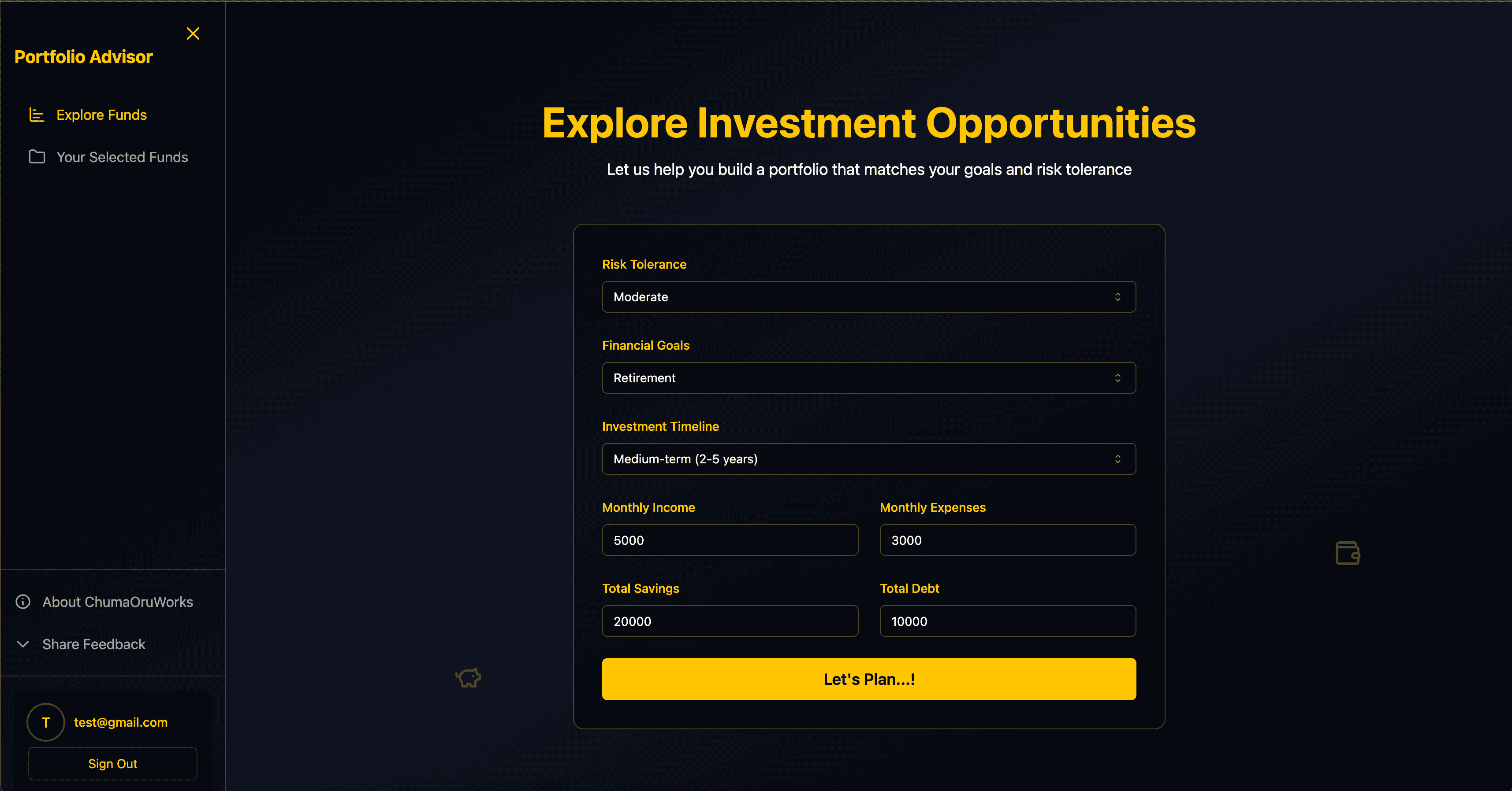 AI-Powered Investment Advisor